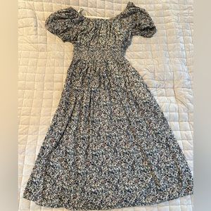 Madewell xs dress in floral pattern